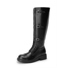 Women’S Square-Toe Block Heel Boots