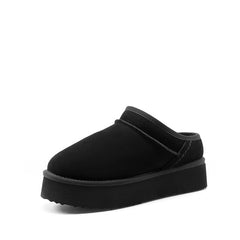 Women’S Genuine Suede Platform Slippers