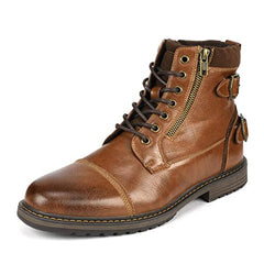 Men'S Fur-Lined Combat Dress Boots