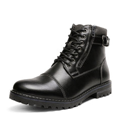 Men'S Cap-Toe Oxford Motorcycle Boots