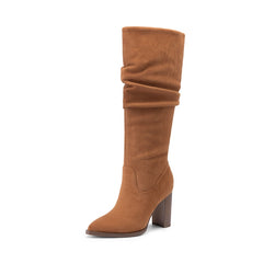 Women’S Slouchy Pointed-Toe Knee-High Boots