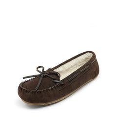 Faux Suede Moccasin Slippers
