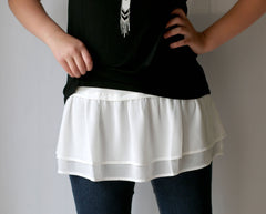 Chiffon Ruffle Top Extender - Style C