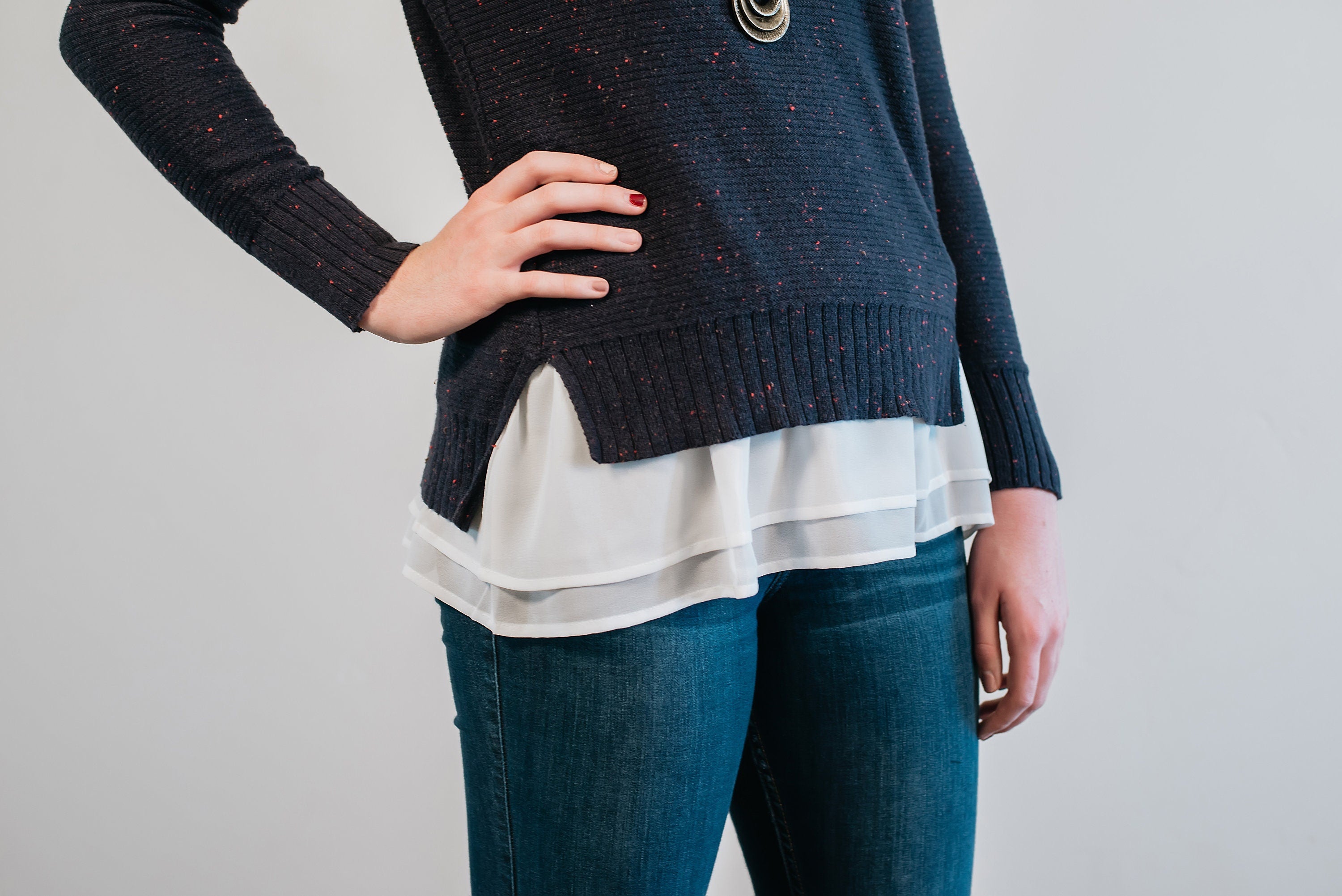 Chiffon Ruffle Top Extender - Style C