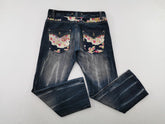 Japanese Brand Vintage Floral Motif Denim Jeans Size 37