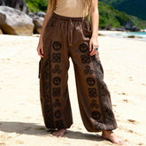 Harem Pants Men Women Yoga Baggy Lounge Pants with Adjustable Length