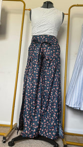 Wildflower Enchanted Wrap Pants | Repurposed Bed Sheet, Wide-Leg, Adjustable Waist