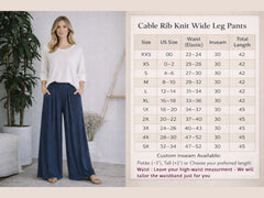 Pleated Wide Leg High Waist Pants - Custom Length