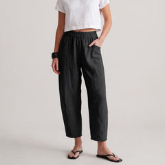 Linen Pants for Women, Loose Linen Trousers, Pre-Washed