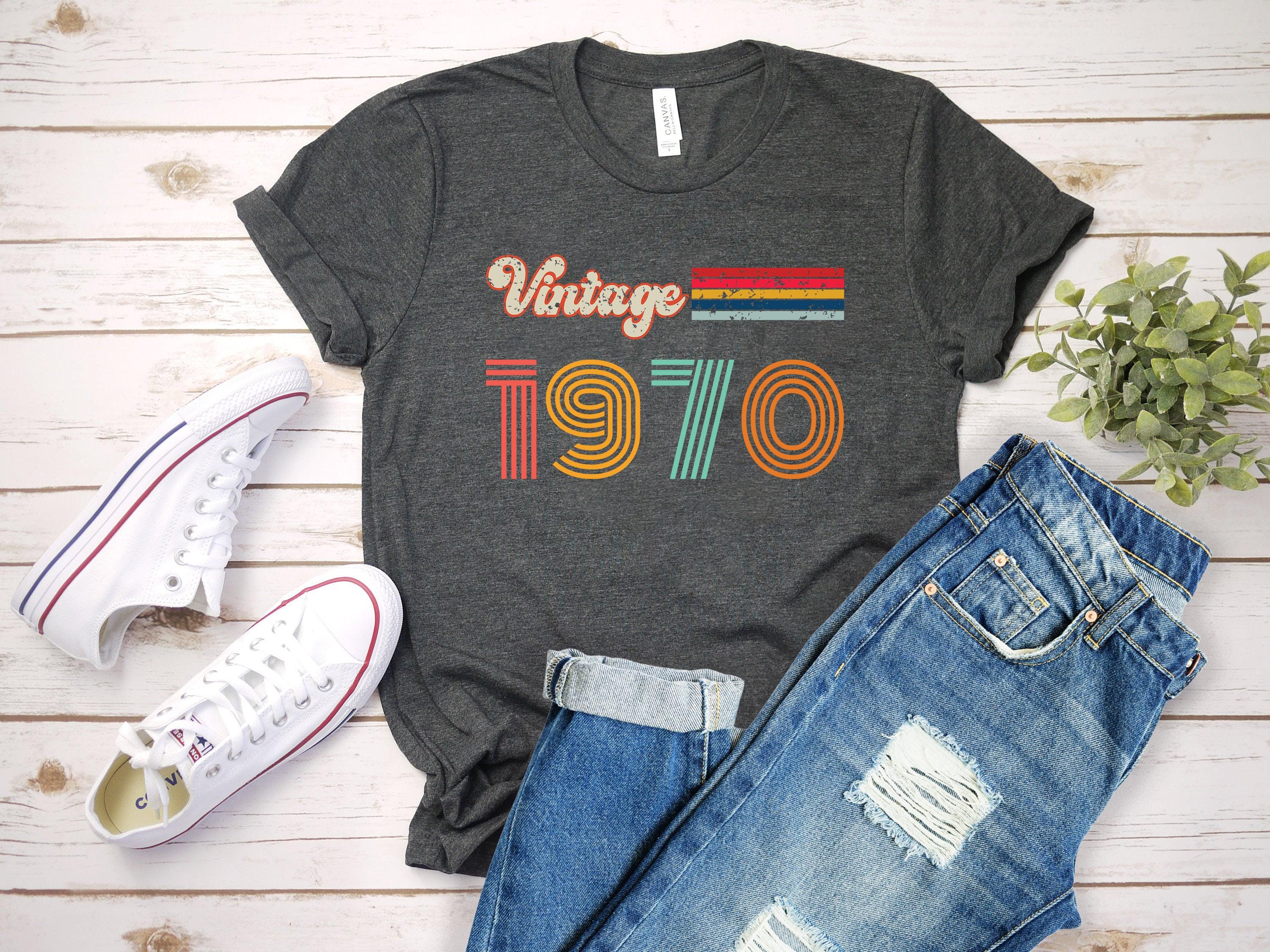 Retro Vintage Birthday Shirt, 1970 Vintage Shirt, 56th Birthday Gift