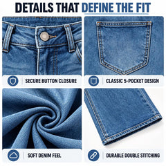 Women's Graphic Wide Leg Jeans with Digital Print