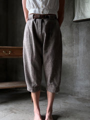 Wool Tweed Riding Trousers