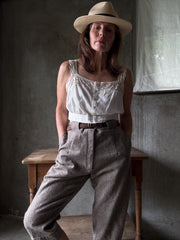 Wool Tweed Riding Trousers