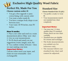High-Waist Heavyweight Wool Cropped Pants for Women, Tailored Slim Fit Tapered Leg Trousers