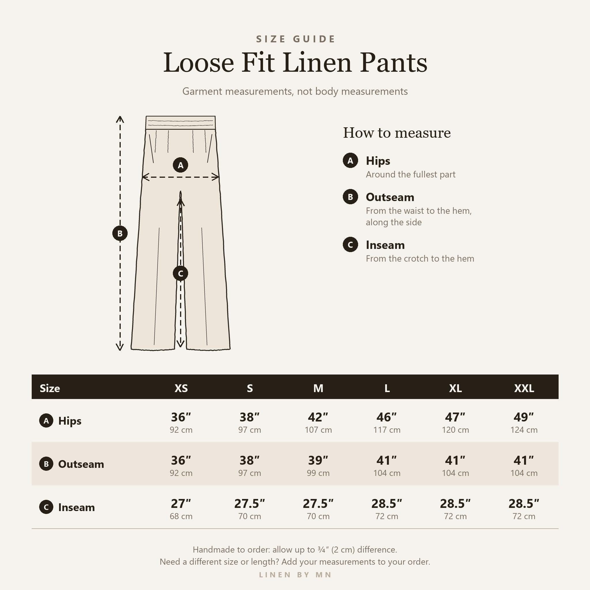 Linen Pants for Women, Loose Linen Trousers, Pre-Washed