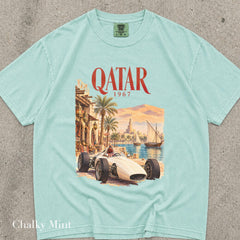 Vintage 1967 Race Car Qatar T-Shirt, Retro Motorsport Tee