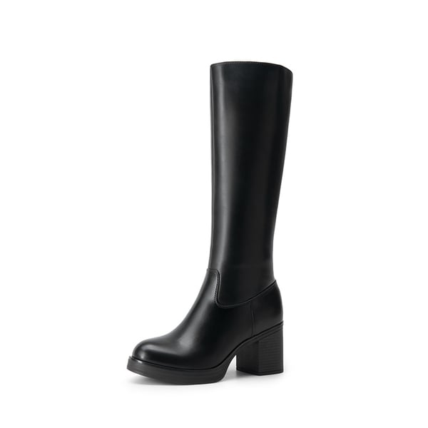 Women’S Knee-High Block Heel Boots