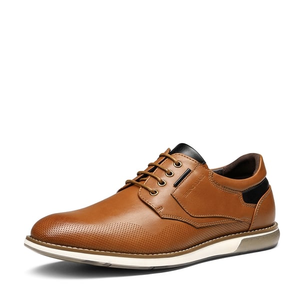 Men'S Vegan Leather Casual Oxford Sneakers