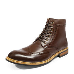 Men'S Side Zipper Wingtip Boots