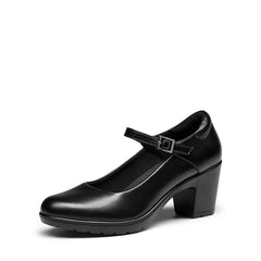 Round Toe Mary Jane Pumps