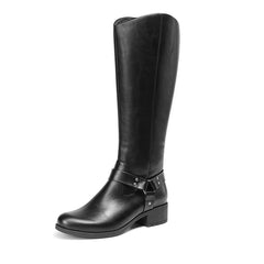 Side Zipper Buckle Riding Boots