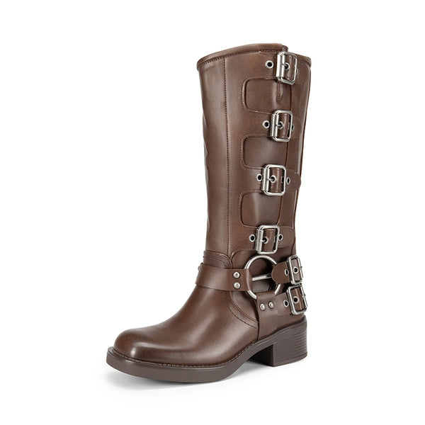 Square Toe Motorcycle Boots