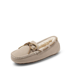 Moccasin Slippers With Faux Fur