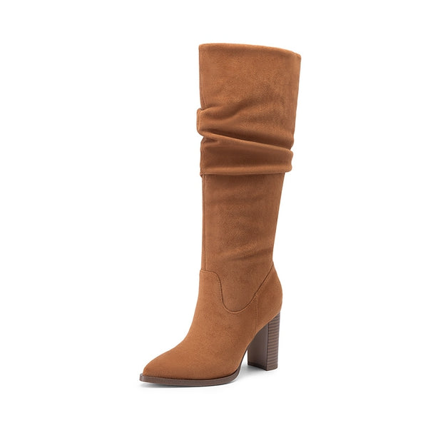 Women’S Slouchy Pointed-Toe Knee-High Boots