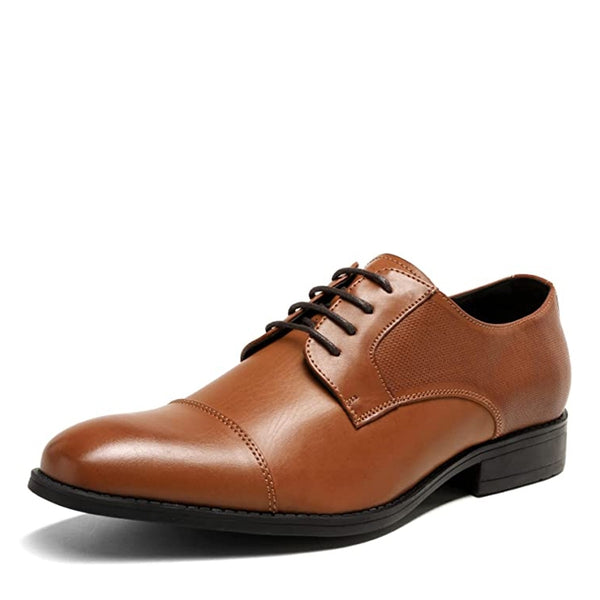 Men'S Cap-Toe Pu Leather Oxford Shoes
