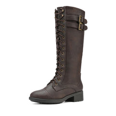 Faux Fur Lining Knee High Riding Boots
