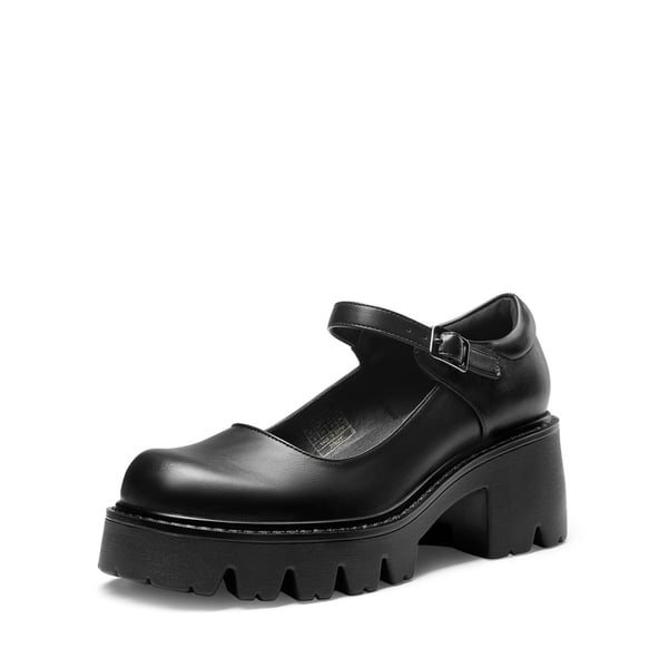 Chunky Platform Mary Jane Pumps