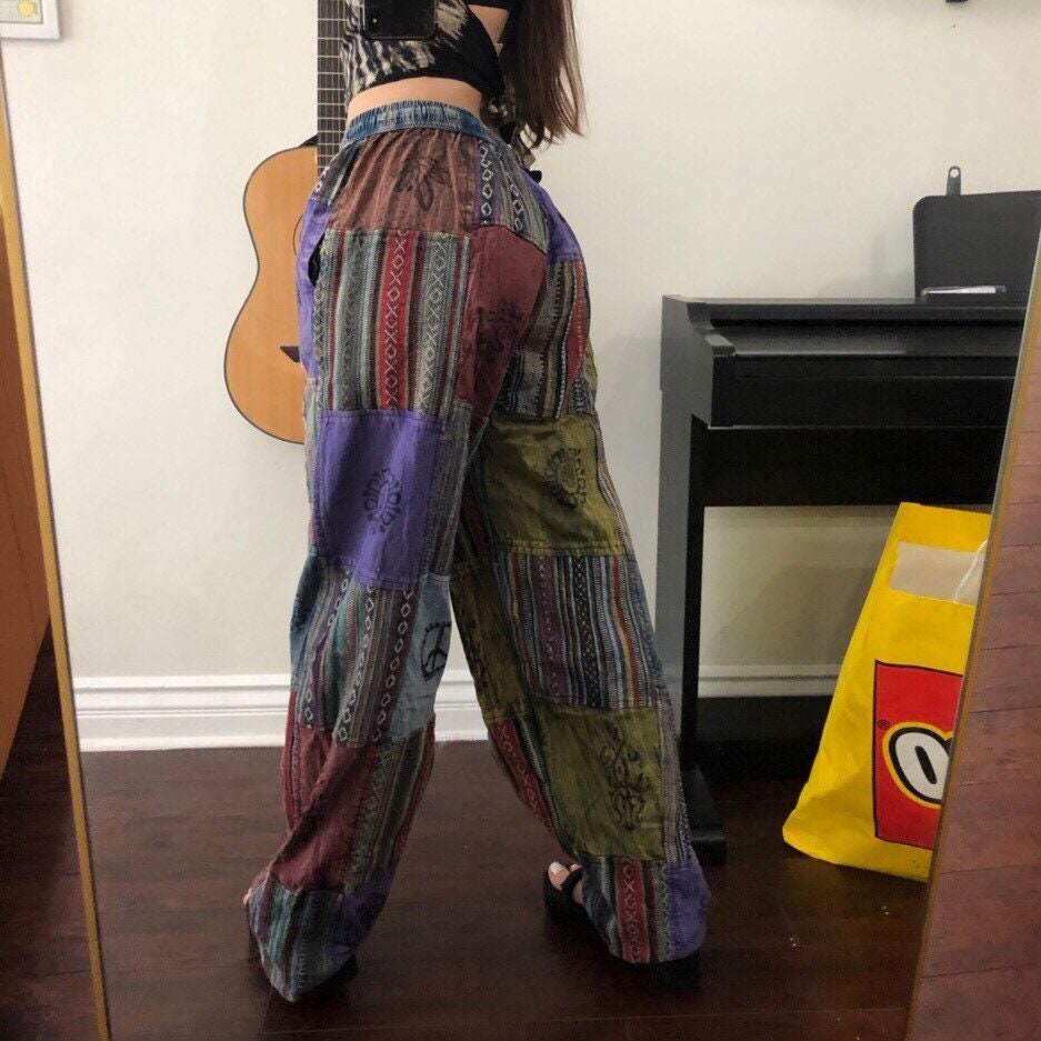 Boho Patchwork Hippie Pants
