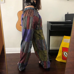 Boho Patchwork Hippie Pants