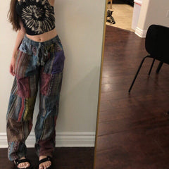 Boho Patchwork Hippie Pants