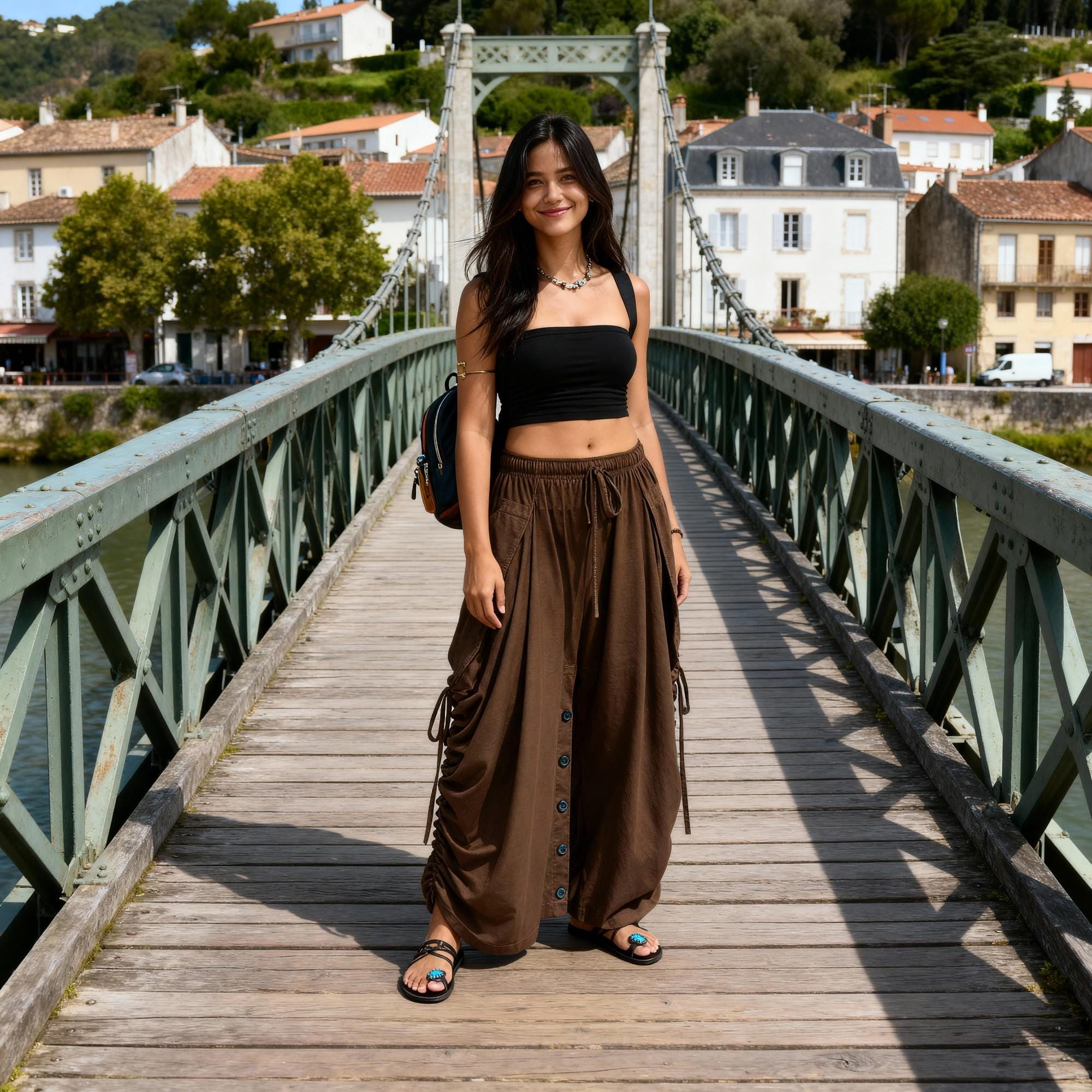 Harem Pants Women Men Wearable as Pants or Skirt