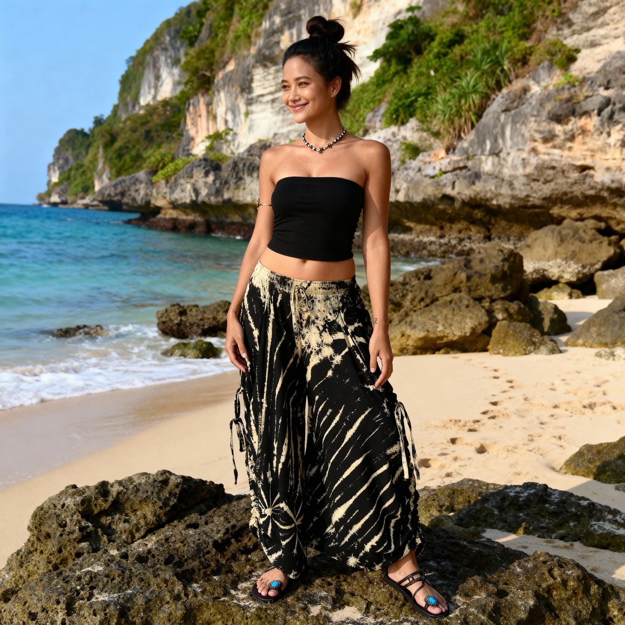 Harem Pants Women Men Wearable as Pants or Skirt