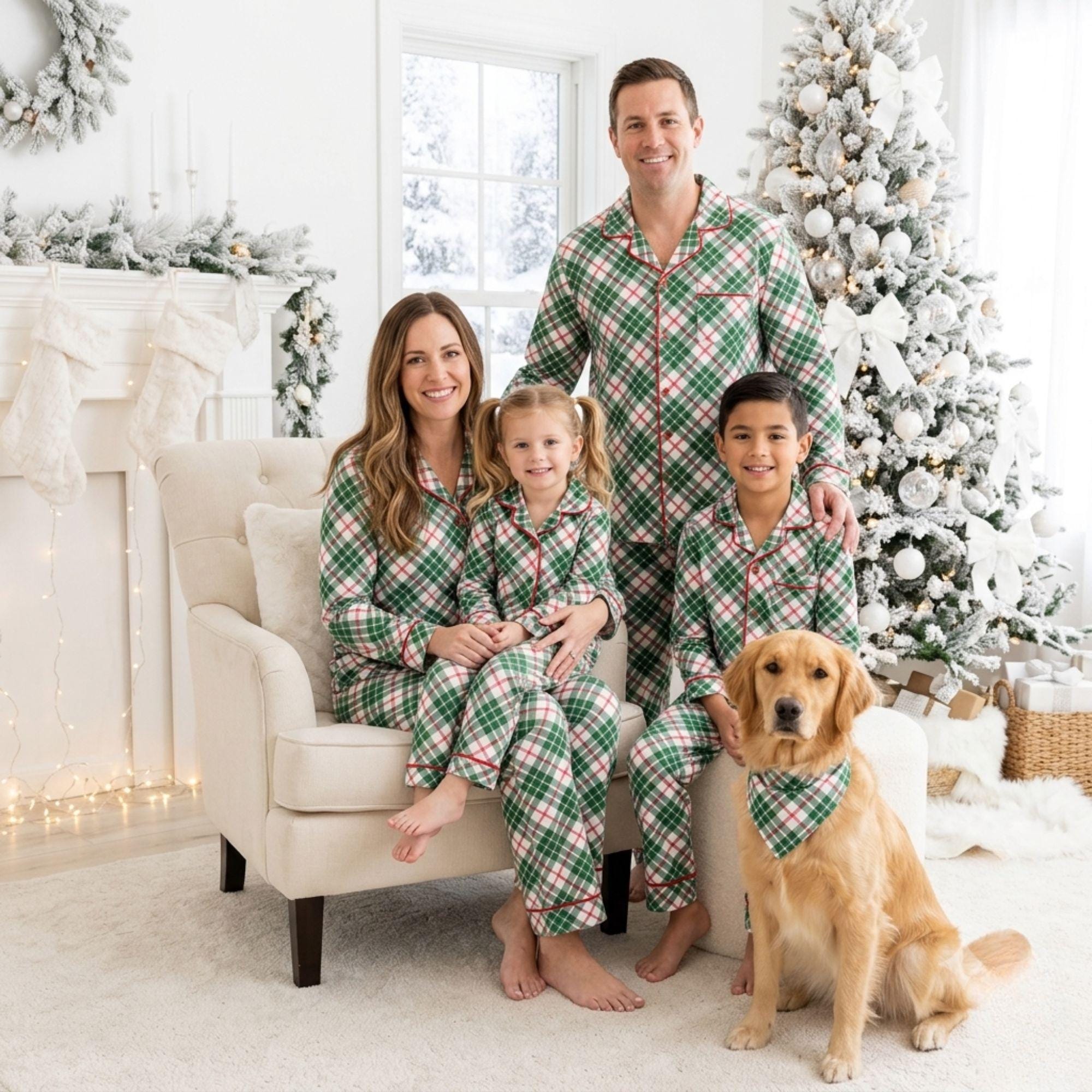 Family Christmas Pajamas Matching Set - Holiday Sleepwear for Adults Kids Toddler Baby