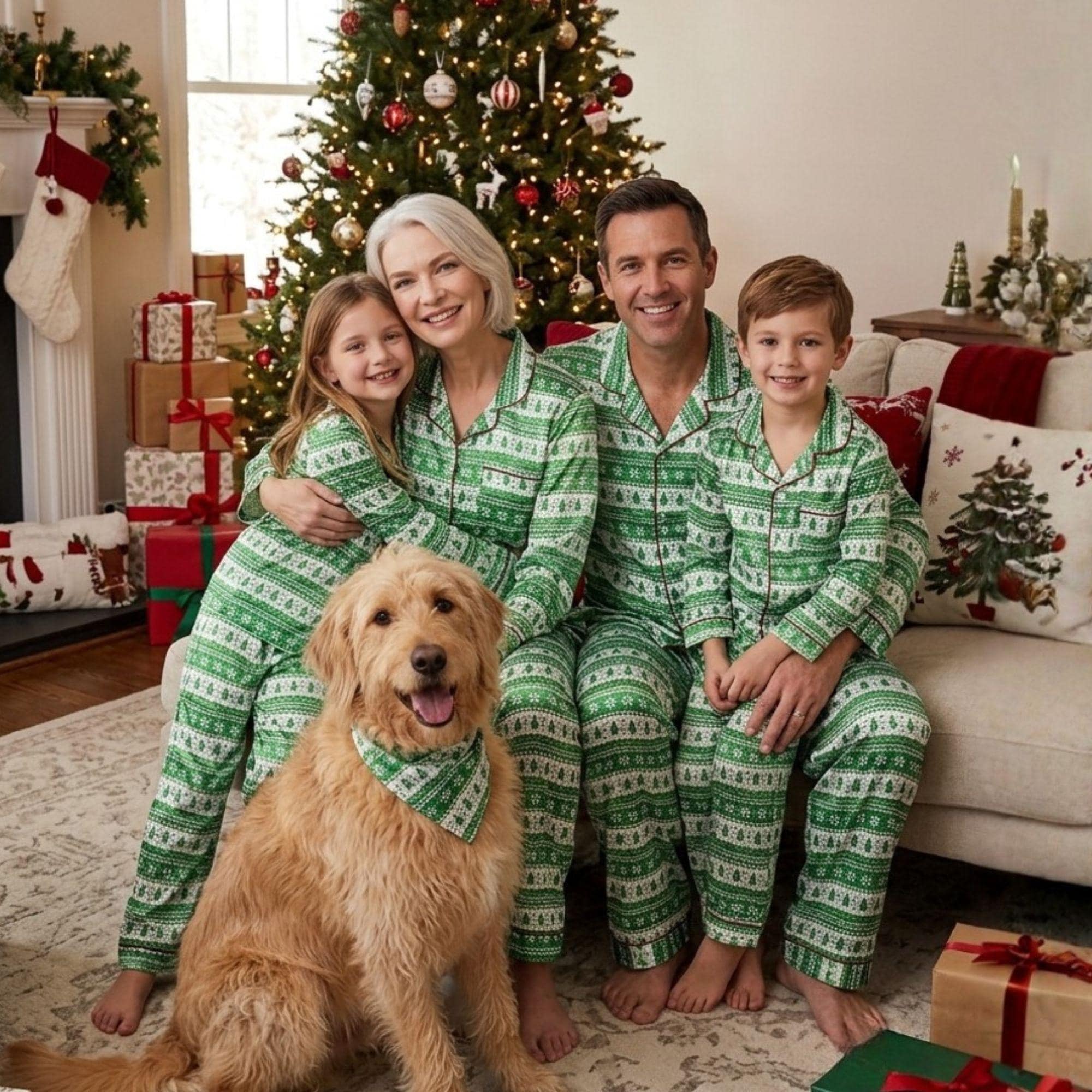 Family Christmas Pajamas Matching Set - Holiday Sleepwear for Adults Kids Toddler Baby