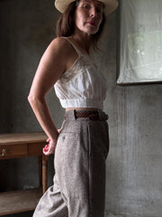 Wool Tweed Riding Trousers