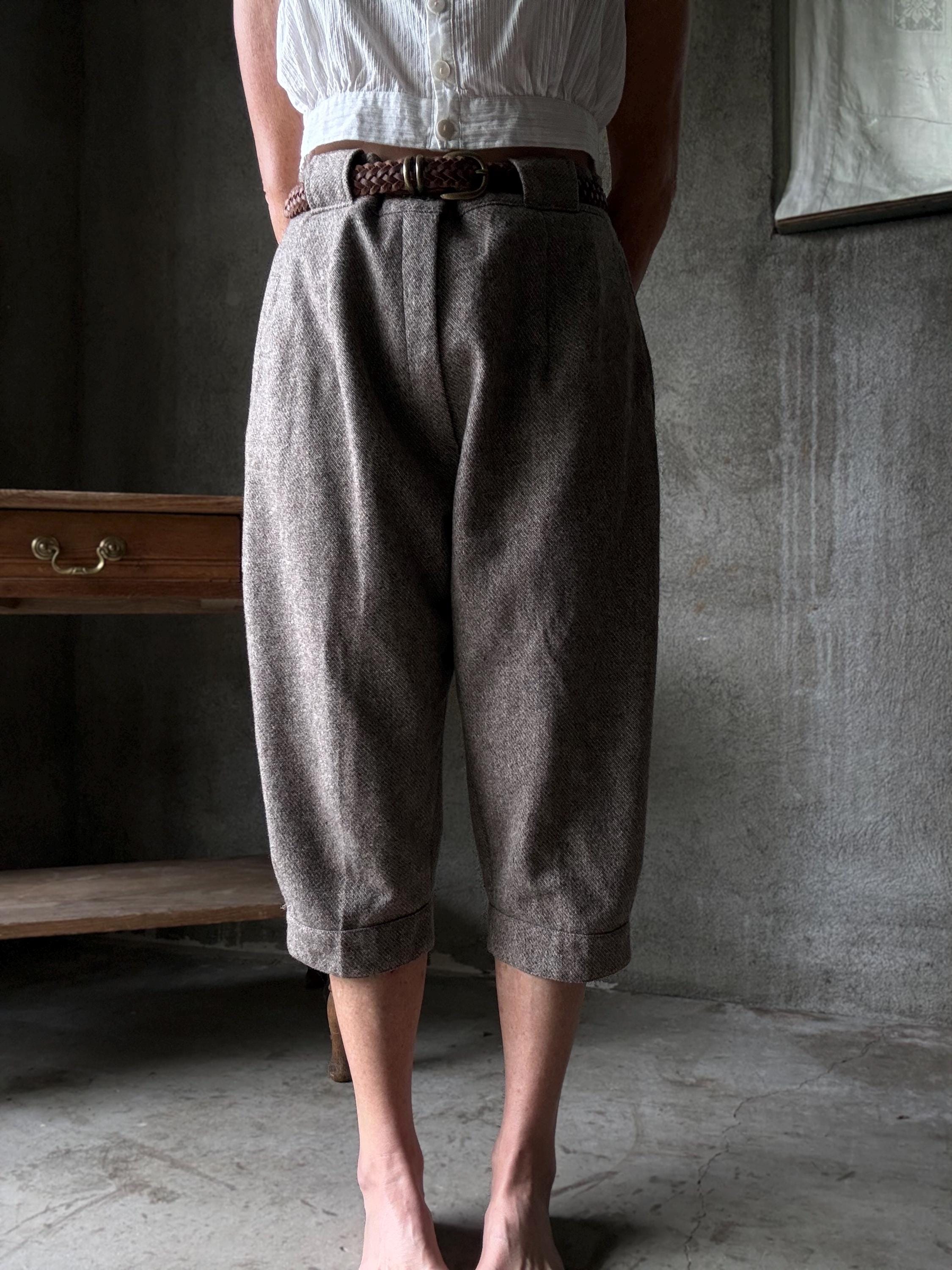 Wool Tweed Riding Trousers