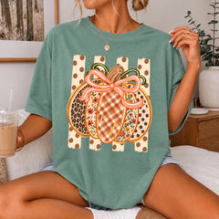 Patchwork Pumpkin Shirt, Comfort Colors Fall Tee, Preppy Pumpkin Shirt, Cute Autumn Shirt, Pumpkin Patch Tee, Thanksgiving Gift For Her